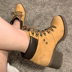 Mustard yellow boots